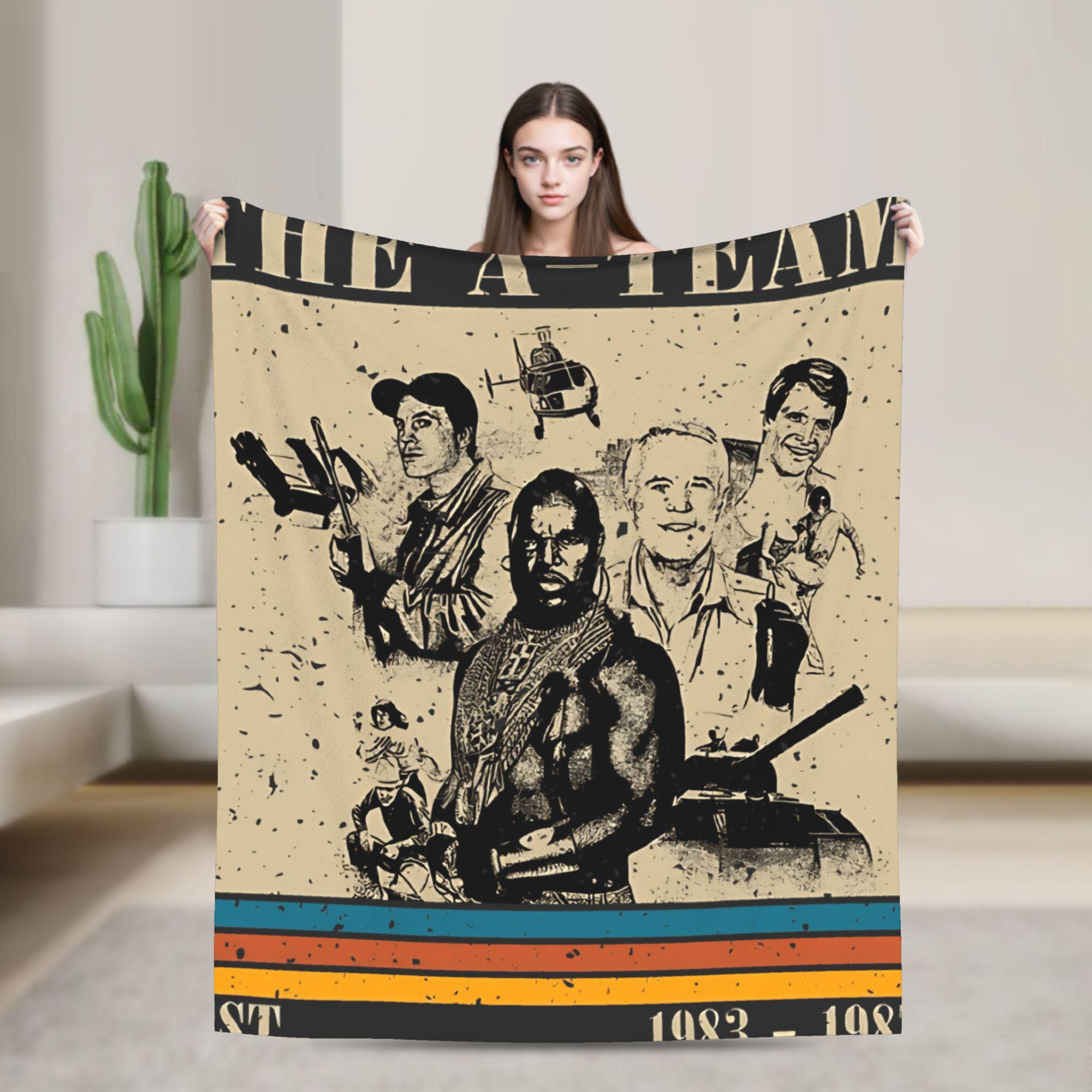 

THE A TEAM Blankets Quality Soft Bedding Throws Spring Children Couch Chair Sofa Bed Fluffy Bedspread 75x90cm