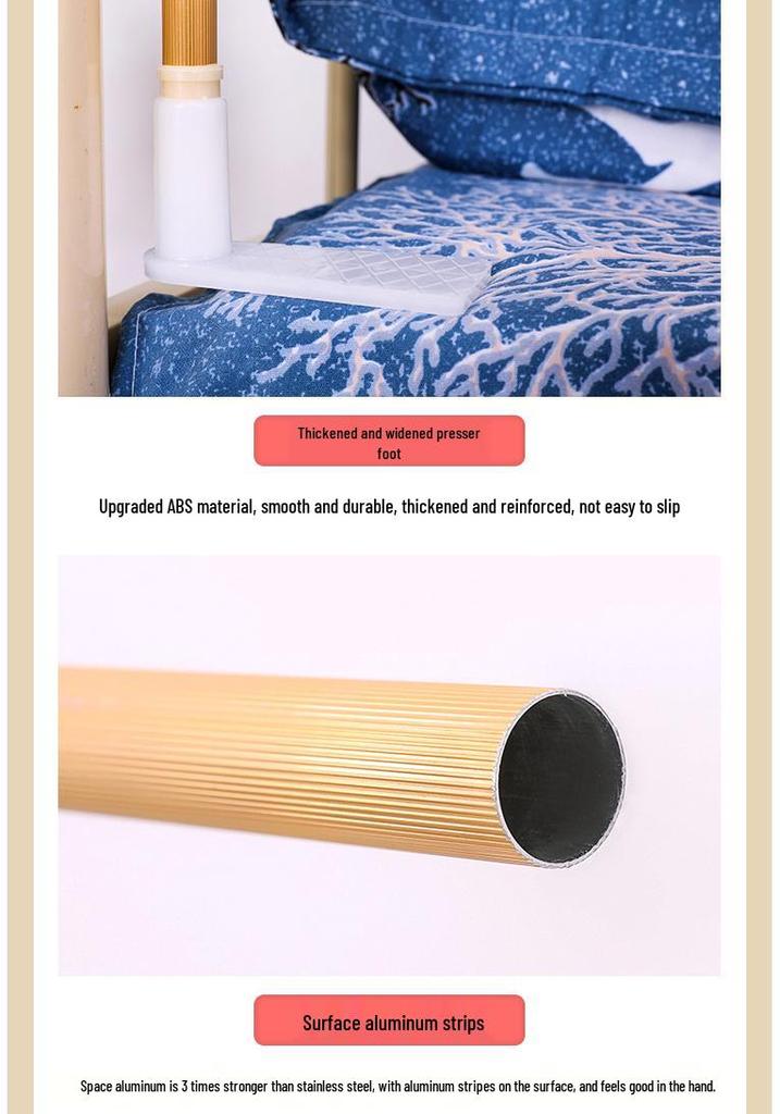 Adjustable Stainless Steel Mosquito Net Frame for Dorms - Telescopic, Reinforced Stand.
