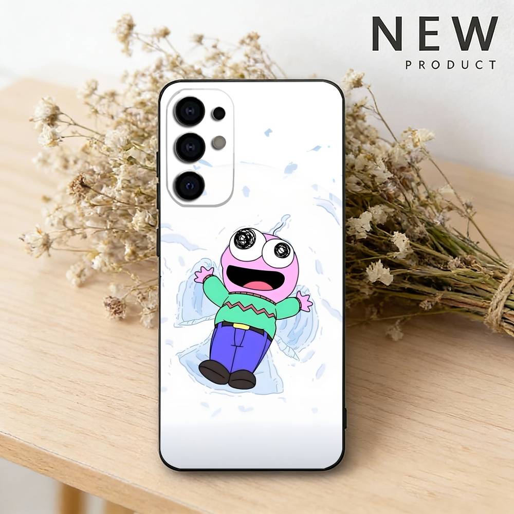 Cartoon S-Smiling friends phone Case For Samsung S26,25,24,21,22,23,30,20,Ultra,Plus,Fe,Lite Black Soft Cover