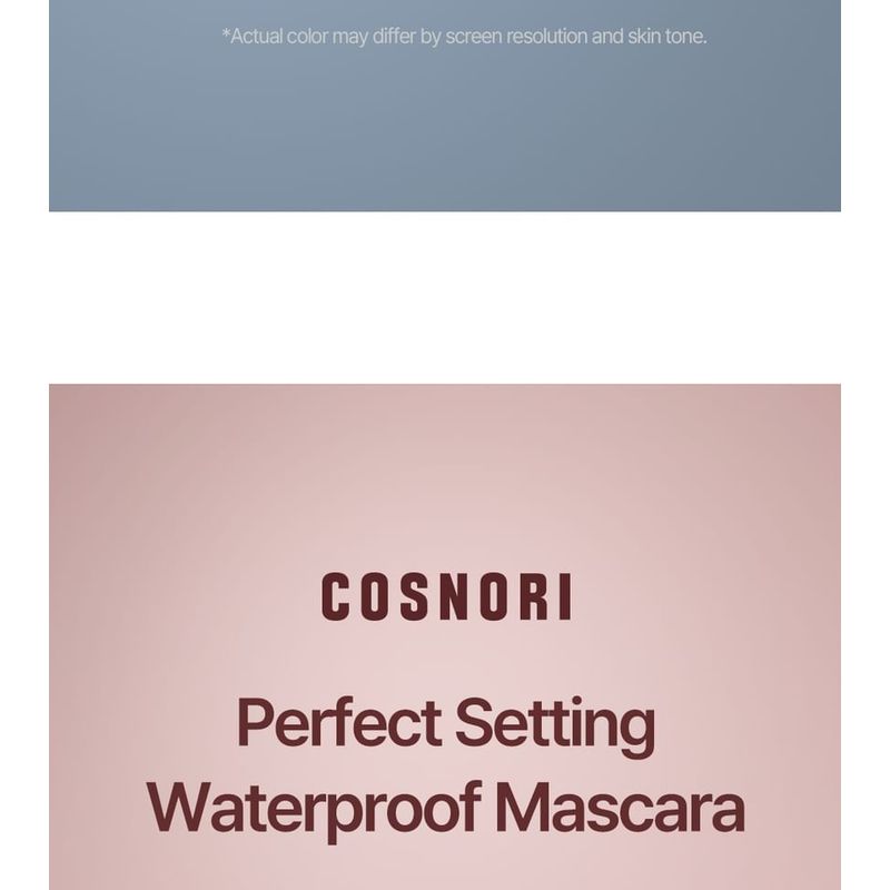 COSNORI - Perfect Setting Mascara Waterproof Long & Curl - 5 Colors