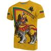 National Emblem Pattern 3D Digital Printed Men's Fashionable Round Neck Short Sleeved T-shirt