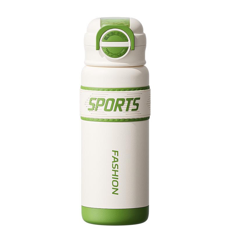 316 Stainless Steel Insulated Straw Water Bottle for Junior High Students - Large Capacity Sports Cup for School Use