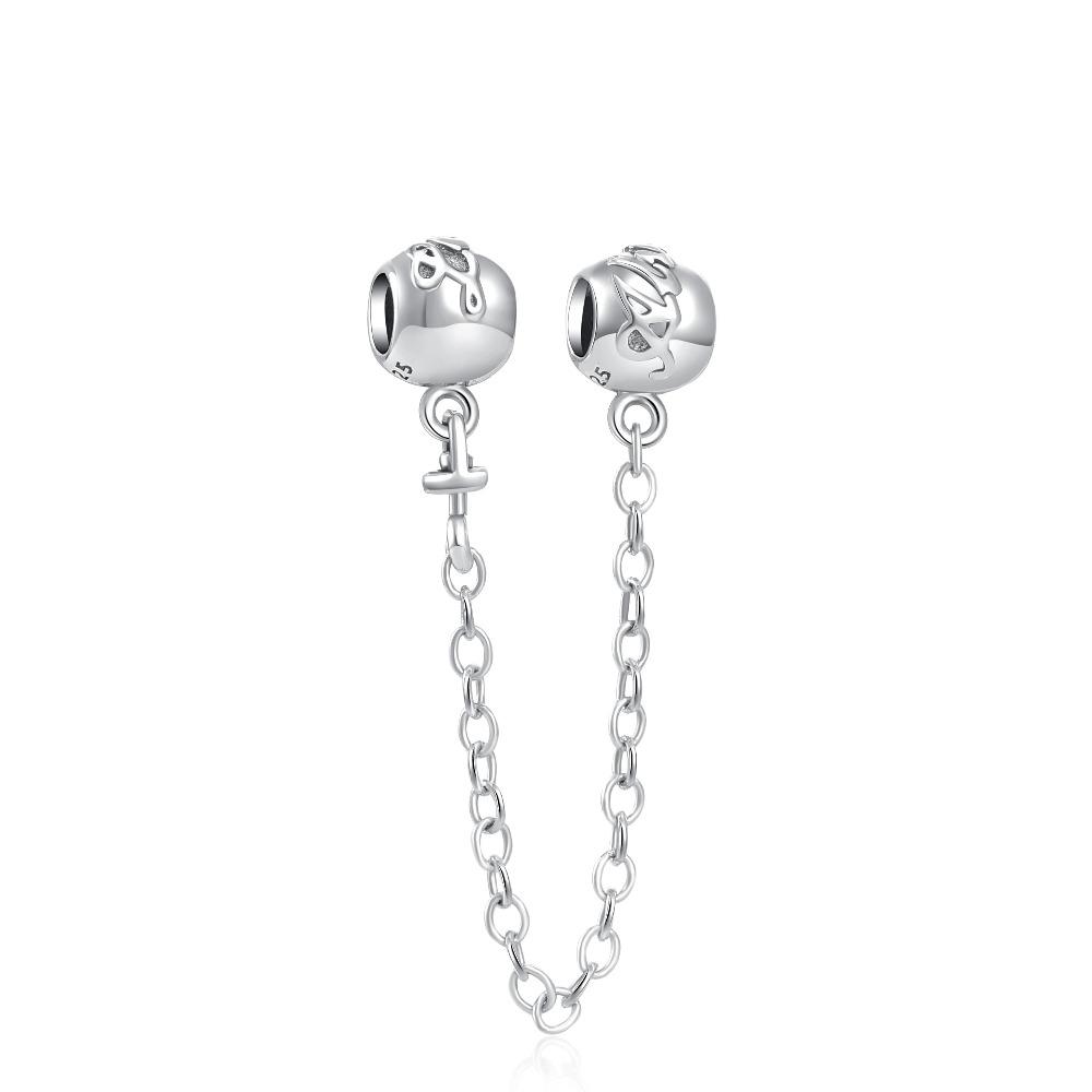 925 Silver Bow Globe Snowflake Charm Pendant DIY Jewelry Gift For Women Fashion Bracelet Accessories