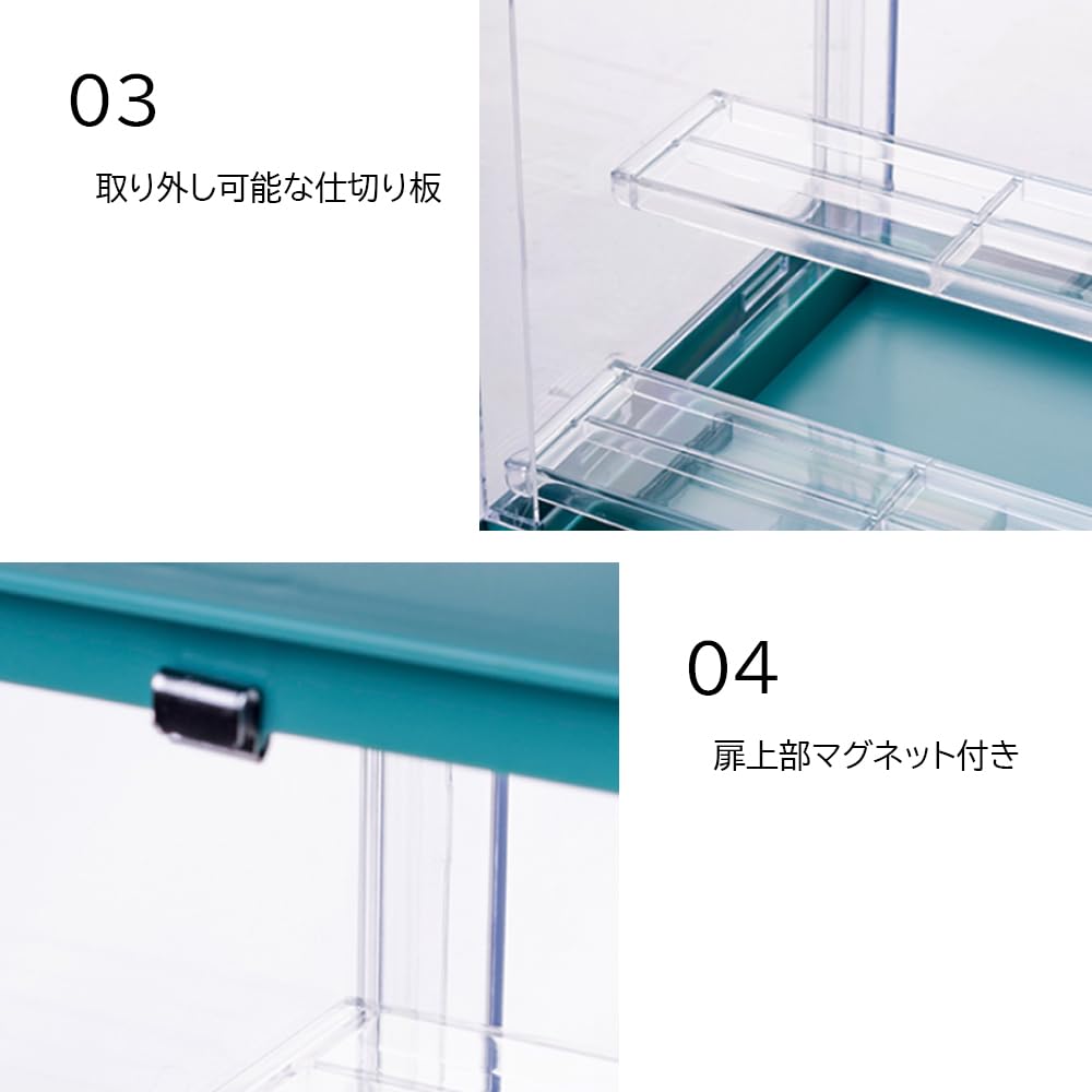 Acrylic Case with Comes with Japanese and Is Available In Four Stackable Storage and Display Case for Miniature Cars and Small Also Includes Acrylic