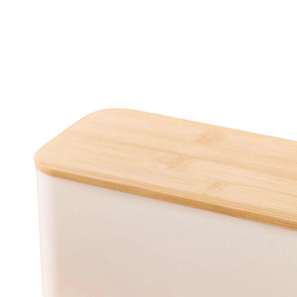Coperchio Tagliere Scatola per Pane con Coperchio in Legno Contenitore Spazioso Forma Rettangolare Contenitore per Pane Salvaspazio Mantenimento Freschezza