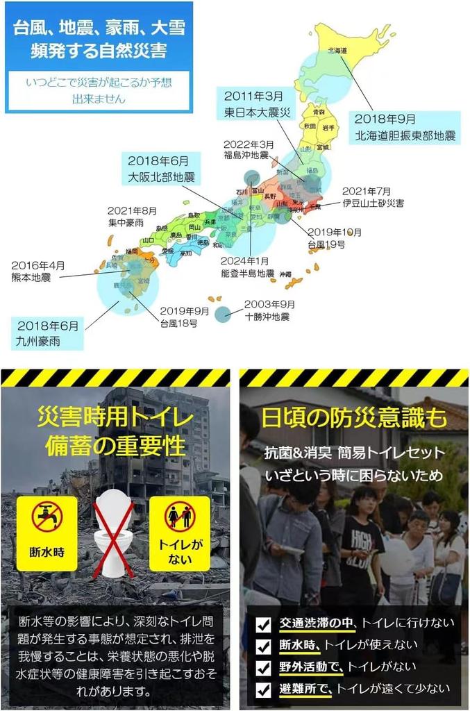 Emergency Simple Easy Toilet Coagulant by Disaster Prevention Disaster Water Nursing Disaster For No Water Strong Water Disaster Prevention Storage