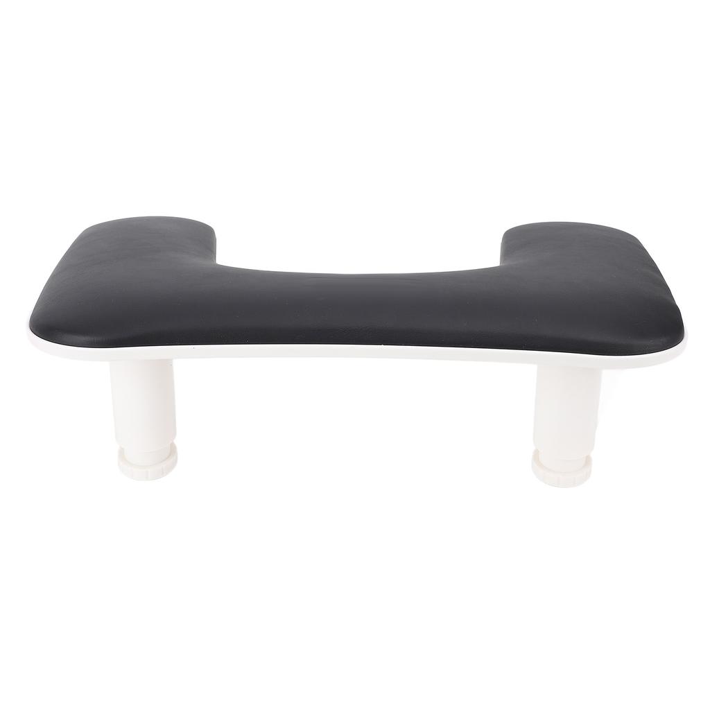 U Shaped Manicure Hand Rest Height Adjustatle Nail Arm Rest Stand Hand Rest Pillow for Nail Salon Black