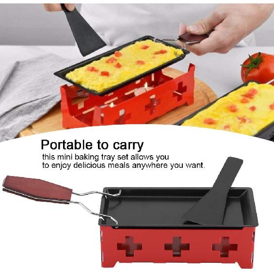 Cheese Raclette Mini Raclette Set Holland Partyclette To- Taste Carbon Steel Raclette Grill for Kitchen Restaurant Home Hotel