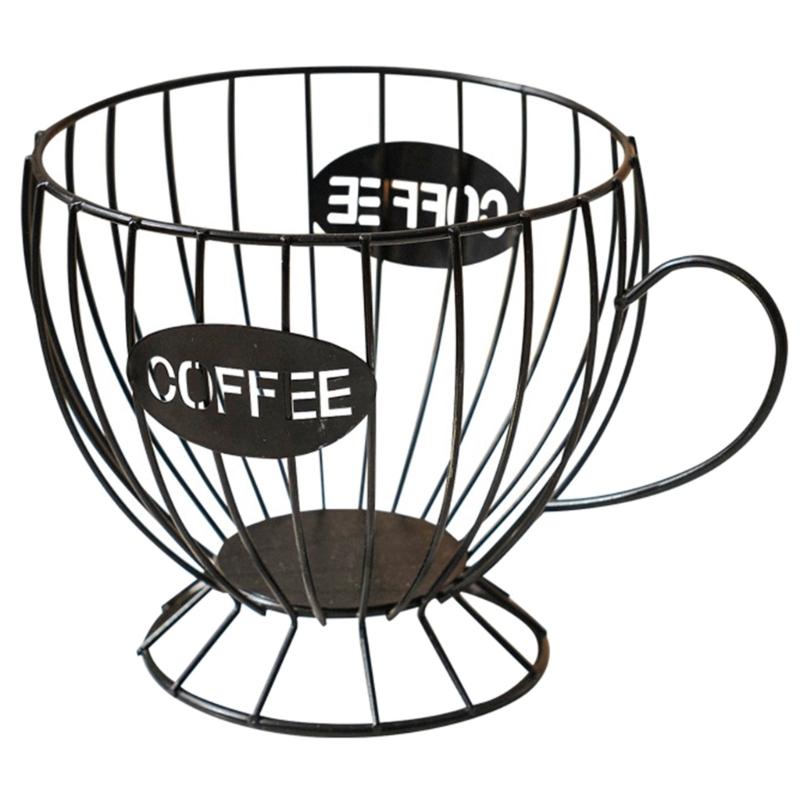 Versatile Coffee Storage Rack Portable Storage Organizer Durable Display Stand 1 чёрный