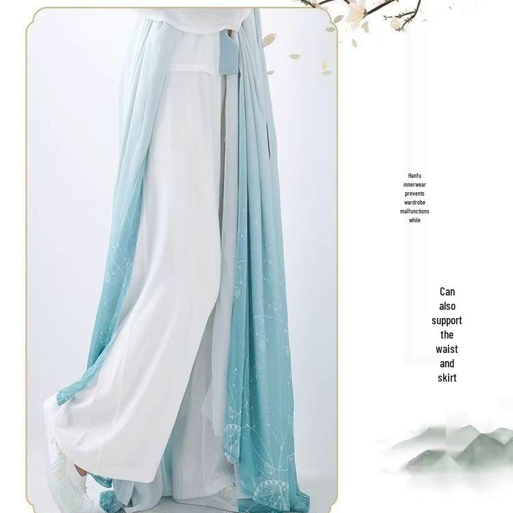 Women's Chiffon Wide-Leg Dance Pants: Loose Spring/Summer Hanfu-Inspired Tea Ceremony Leggings