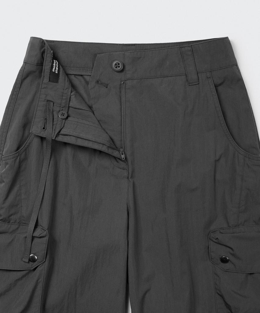 MUSINSA STANDARD WOMAN Cn Multi-Pocket Wide Cargo Pants [Dark Grey]