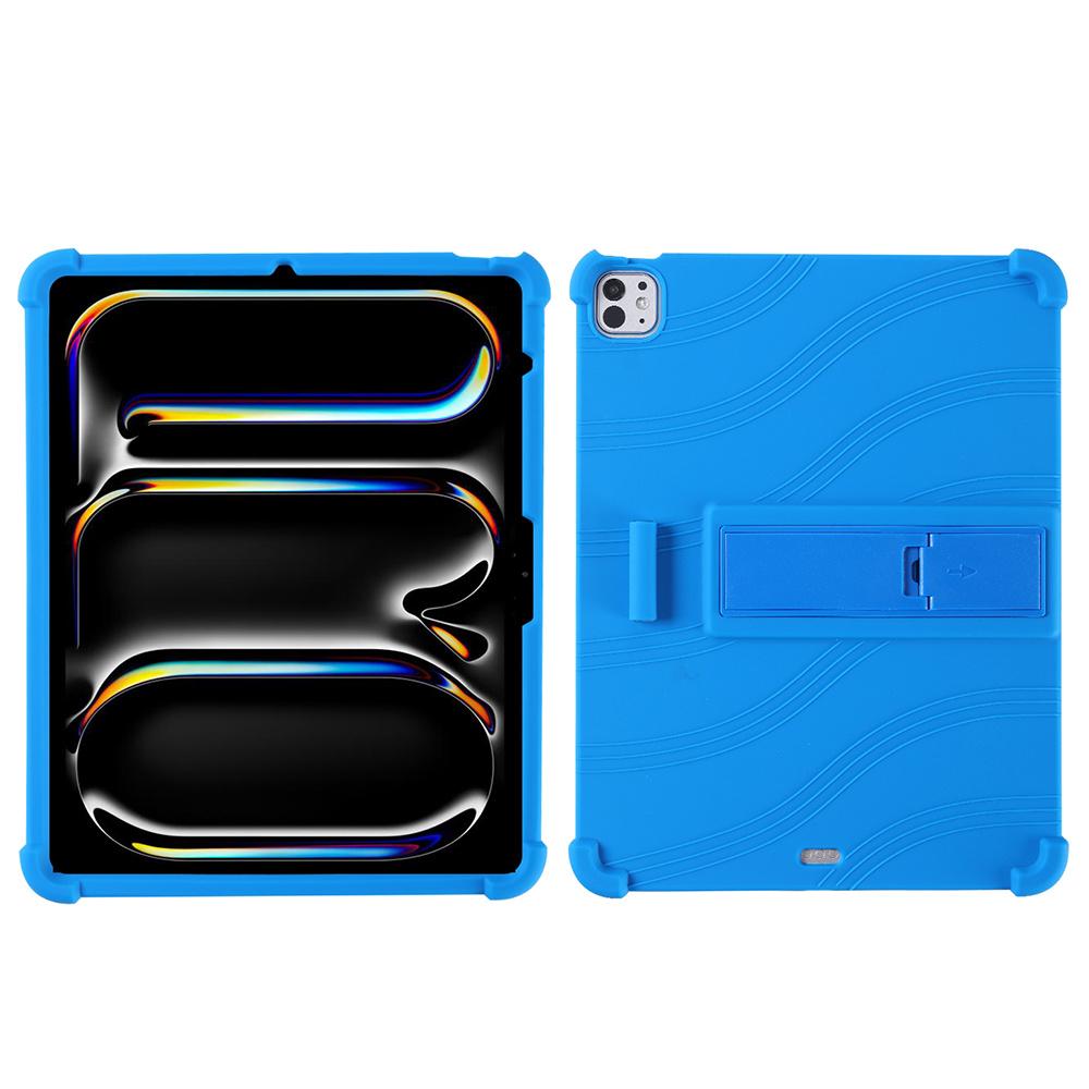 Para iPad Pro 13 (2024)/Ar 13 (2025)/(2024) Capa de Silicone com Suporte Capa Protetora Robusta