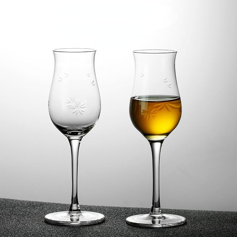 Yiran Furniture Scotland Hignland Exclusive Whiskey Goblet Tulip Crystal Carved Designs Whisky Glass Wine Taste Cup Copita Nosing Brandy Snifter