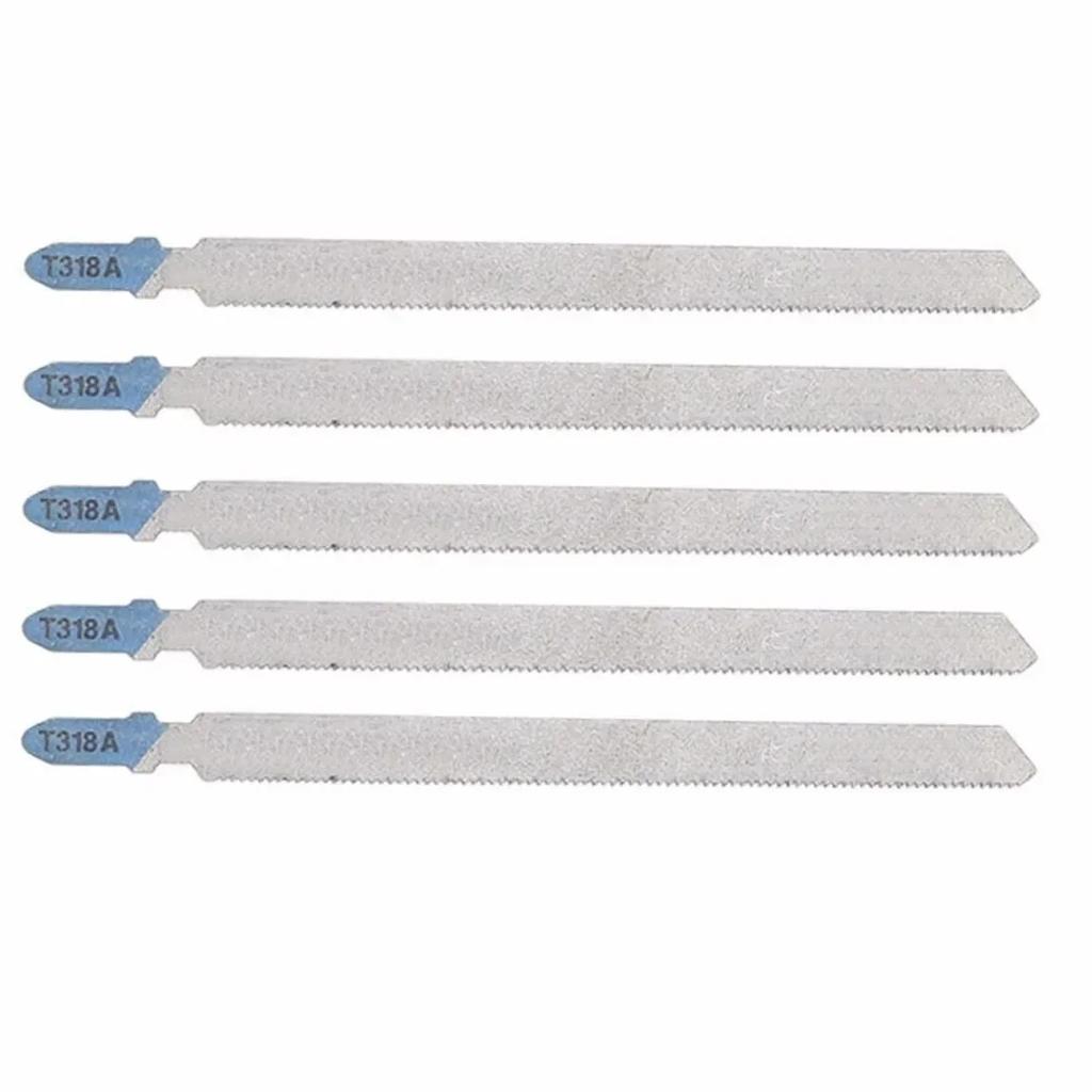 Jigsaw Blade Jigsaw Blades Cutting For Fibreboard Set T318A 132mm Length 5Pcs Accessories HCS Pack Parts Replace