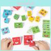 Colorful Wooden Face-changing Magic Cube Toy In Iron Box Children's Battle Toy