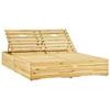 VidaXL Double Lounge Chair, Pine Wood Impregnated with Green.