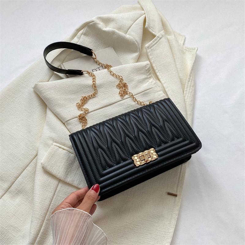 Chic Pu Leather Crossbody Bag For Women Modern Commuter Style Versatile Colors Including Black White Green чёрный