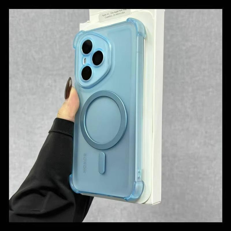 Airbag Shockproof Magnetic Wireless Charging Case For Honor 400pro 400 Lite 300 Ultra 200 100 90 Pro Magsafe Clear Phone Cover