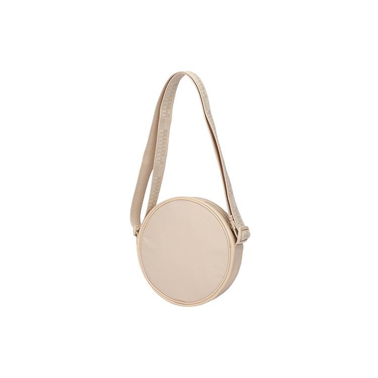 PUMA Patent Leather Round Bag, Shoulder Bag, Crossbody Bag Regular Womens Cream 078115-02