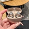 Auricolari Huawei Freeclip2 Custodia Protettiva Decorata a Fiocco Ciondolo con Fibbia a Diamante