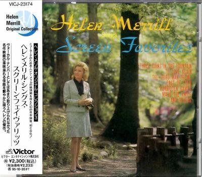 CD HELEN MERRILL  Sings Screen Favorites VICJ23174 Victor 1993 Japan ObiJazz Used