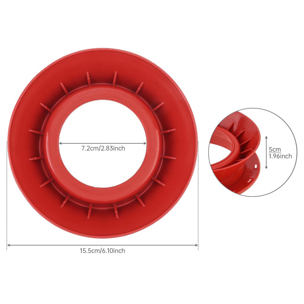 15cm High Strength Plastic Fishing Line Winding Board Outer Diameter with Trace Wire Swivel Tackle