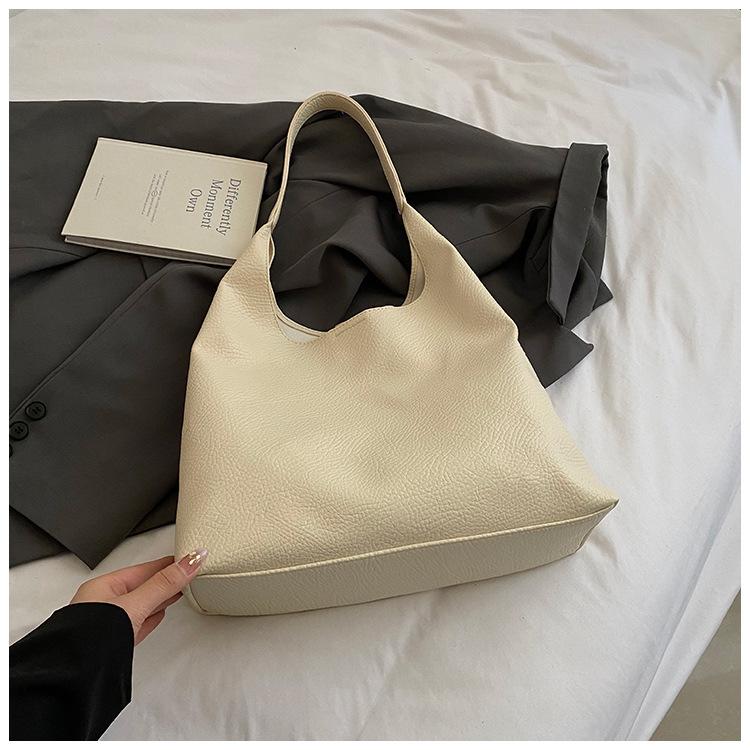 

Вместительная сумка-тоут для поездок на работу, женская, новая мода 2025, повседневный тренд, сумка-тоут из мягкой кожи, повседневная простая сумка под мышку белый