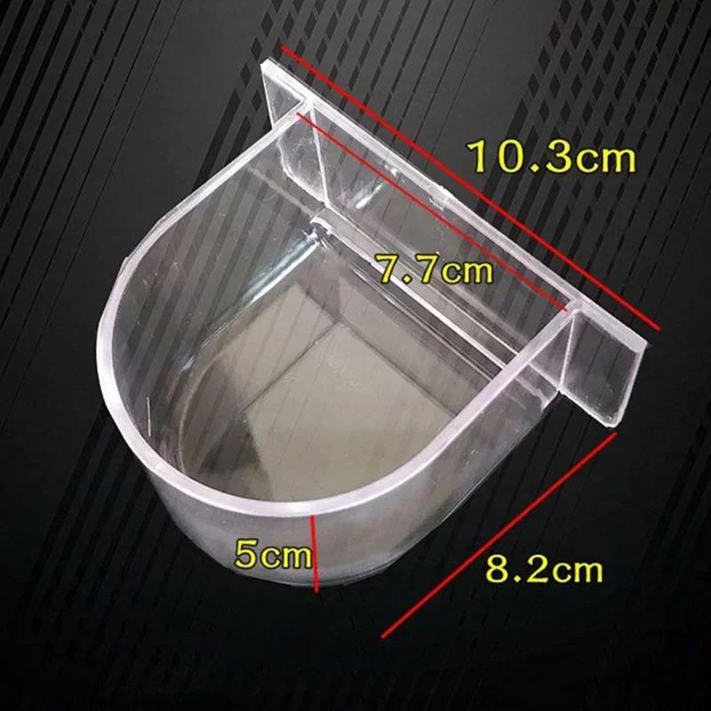 Trough Feeder Food Macaws Finches Canary Water Birdcage Cage Cup Parrot Feeding Bird Food Boxes Food Bowl Boxes Bird Budgerigar