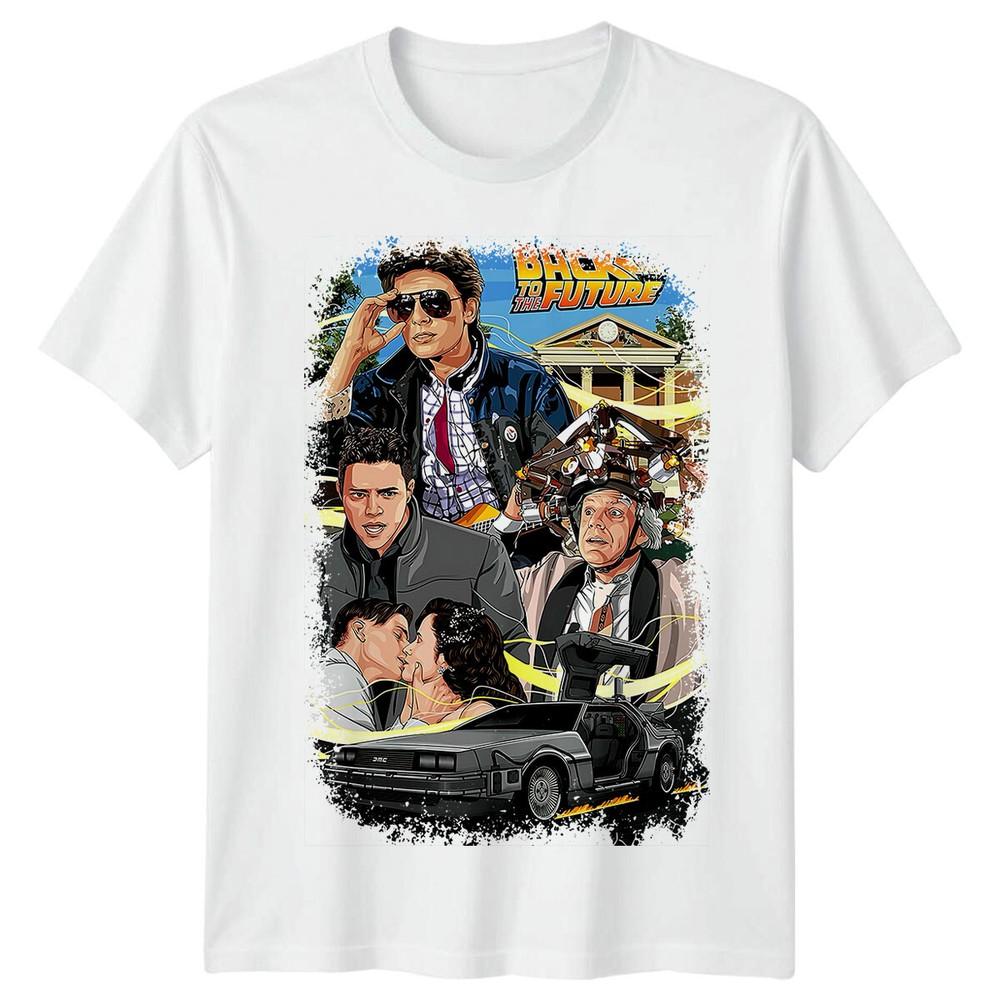 Back To The Future 1985 Movie Poster Inspired Tshirt Retro Tee Unisex Gift