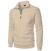 Men's Stand Up Collar Casual Hoodie Men's Solid Color Fashionable Men's Pullover Hoodie