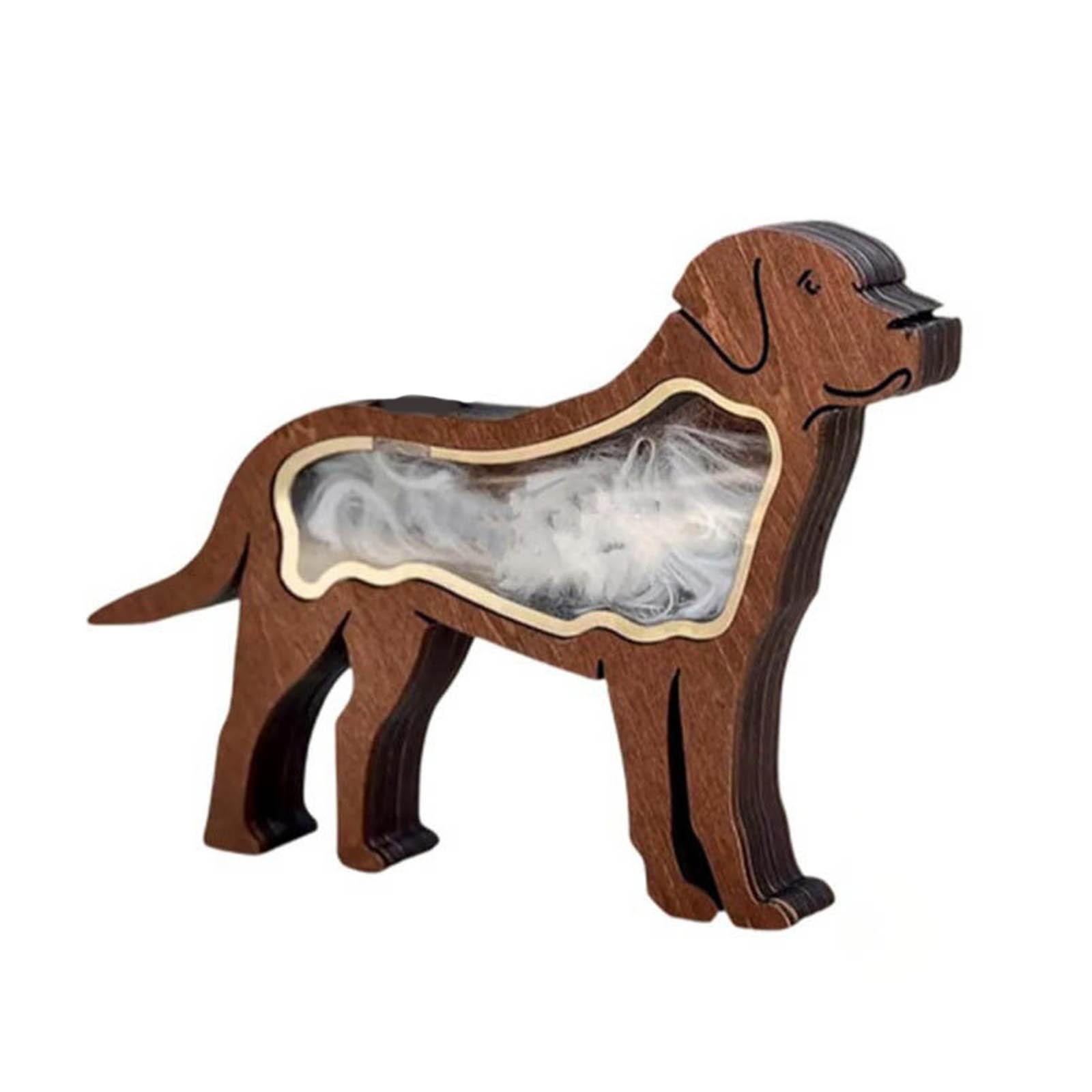 

Персонализированная сувенирная коробка для кошачьей и собачьей шерсти, коробка для хранения шерсти питомца, деревянные поделки, украшения One Size