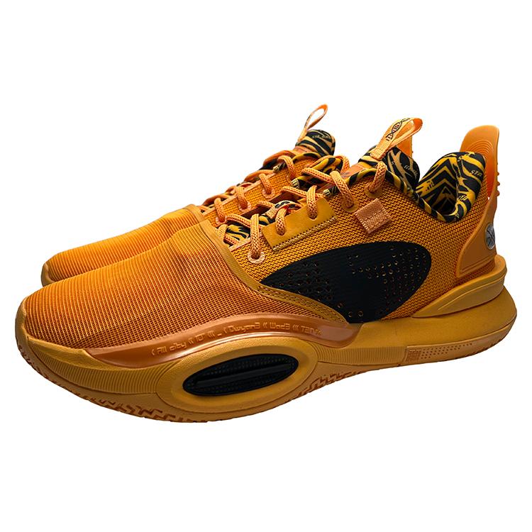 Li Ning All City 10 Basketball Shoes Men's Low Top Black/Yellow ABAS077-1