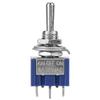 SPDT 10PCS ON-Off-ON Toggle Switch, 3-Position 3-Pin Rocker Switch 6mm 6A 125VAC