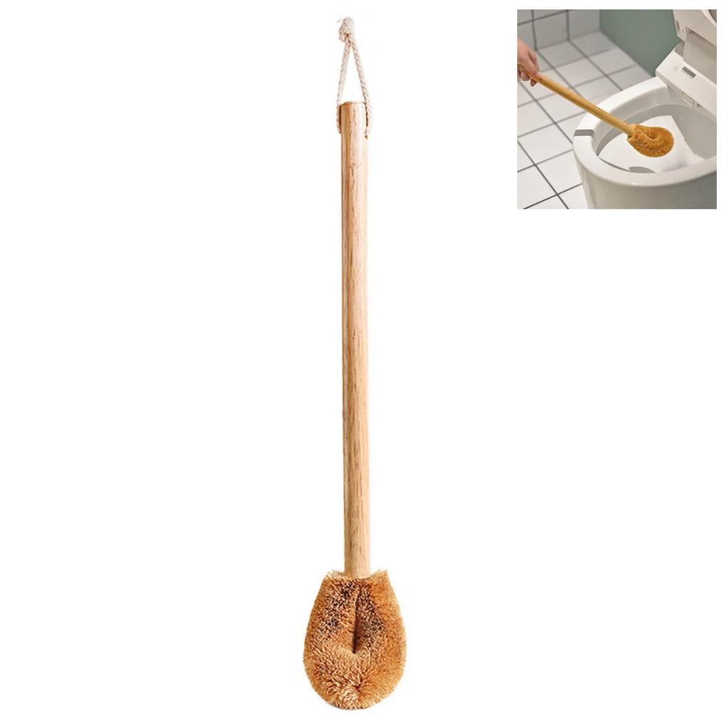Wooden Toilet Brush Natural   Toilet Cleaning Brush Bathroom Brush