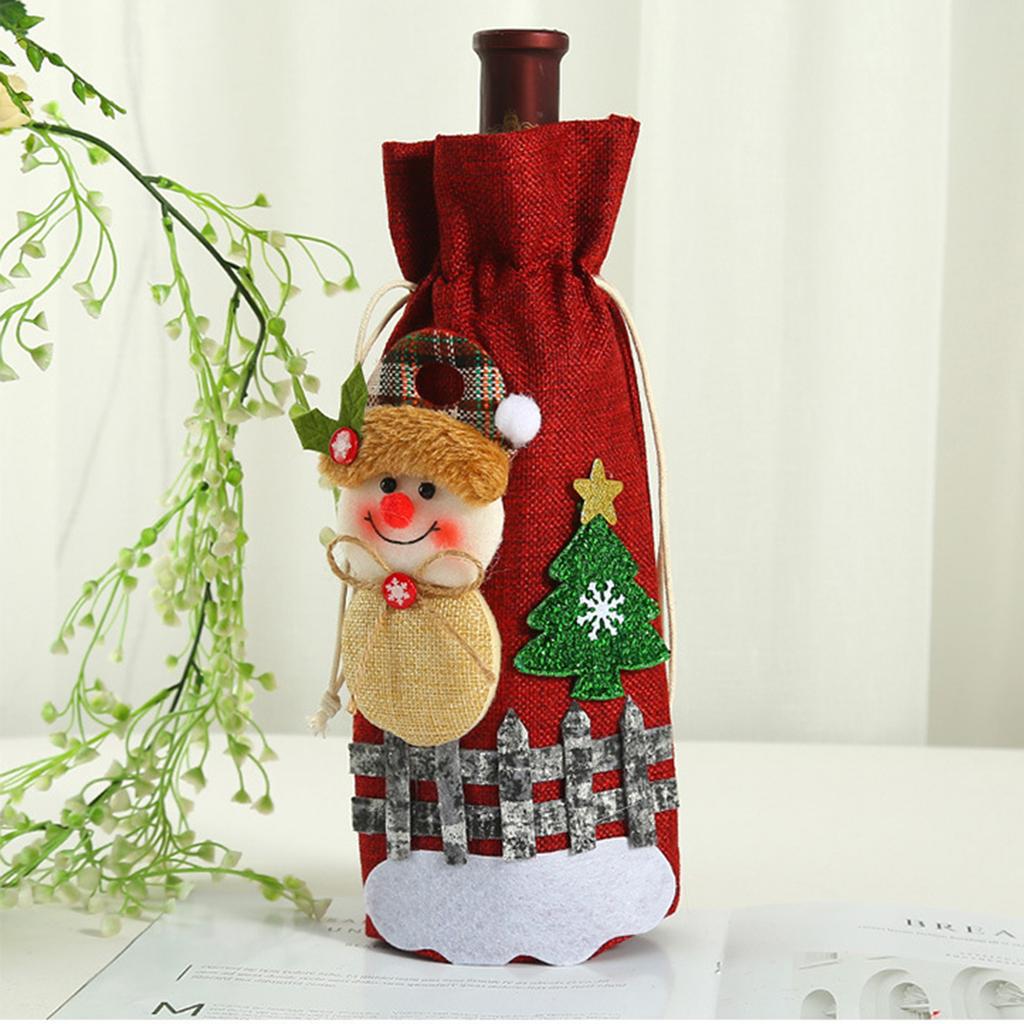 New Christmas Party Supplies, Christmas Decorations, Elderly Wine Bags, Christmas Decal Decorations, Wine Bottle Covers