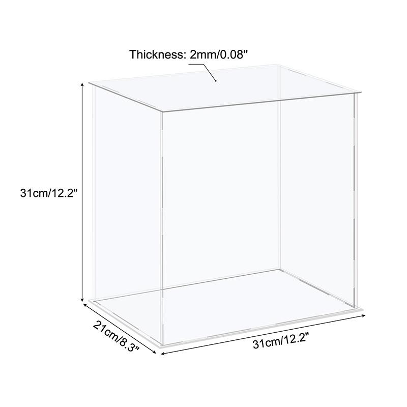 41size Acrylic Display Case for Collectibles Assemble Clear Protection Showcase Cube Storage Box Dustproof Display Organize Toys