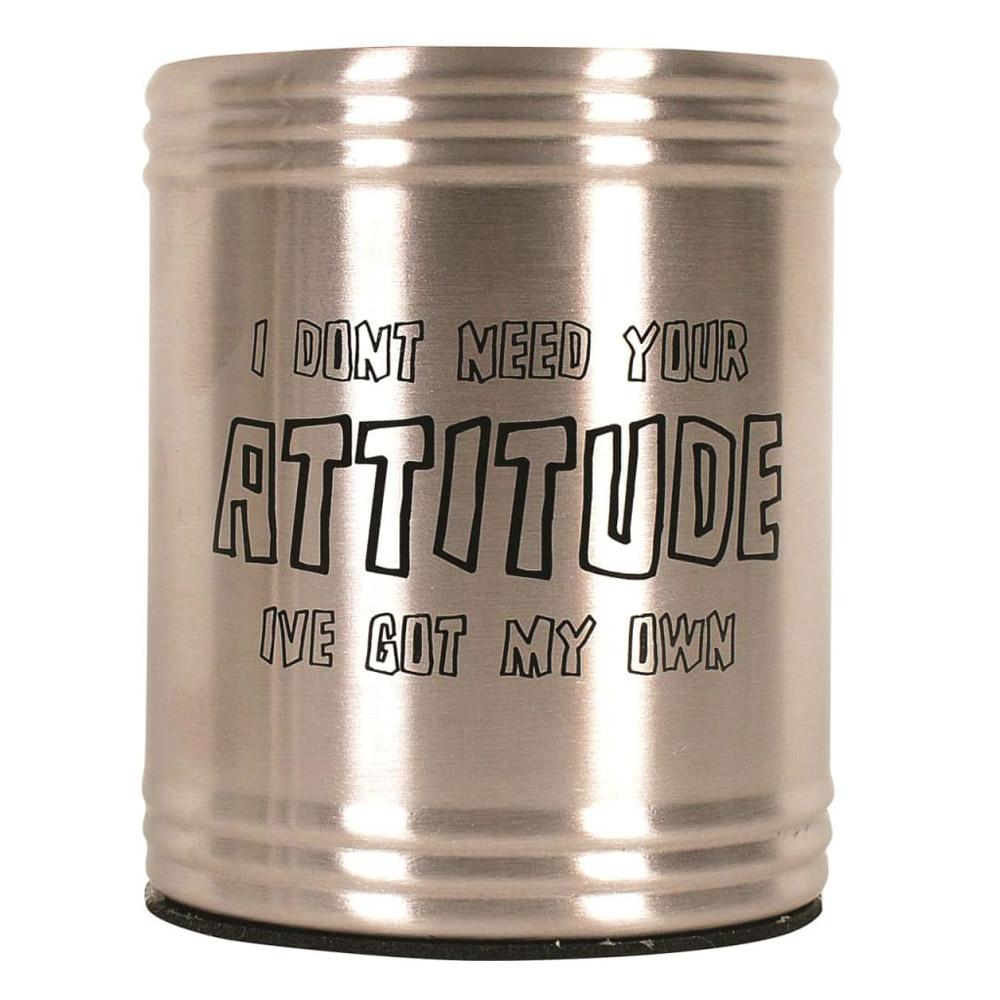 Coyote Don't Need Your Attitude Stainless Steel Stubby Cooler
