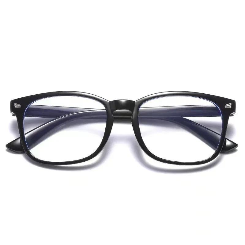 2PCS Fashion Anti-Radiation Eyeglasses Transparent Retro unisex Computer Glasses Anti-Blue lens Eyewear
