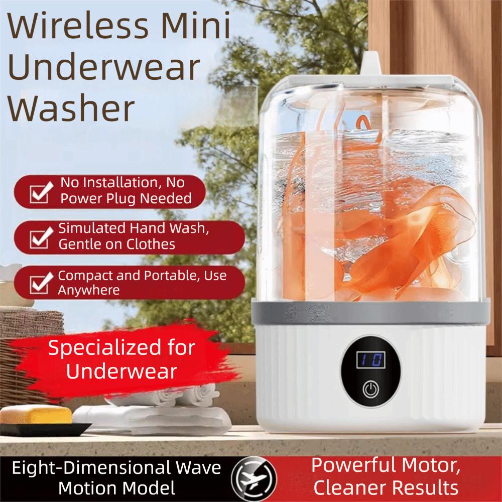 Transparent Tank Double Cup Washing Machine 2 Modes Double Barrel Laundry Cup  Apartment Living