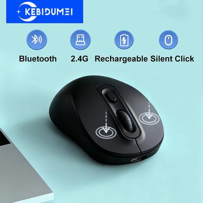 Dual-Modus 2.4G Drahtlose Maus Bluetooth-Maus Gaming-Maus Wiederaufladbare Maus Büro Stille Klicks Mäuse Für PC Laptop Macbook