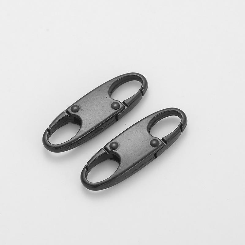 2Pcs Zipper Clip Theft Deterrent Double Opening Zippers Pull Replacement Detachable Zipper Connectors Zipper Lock Carabiner Clip