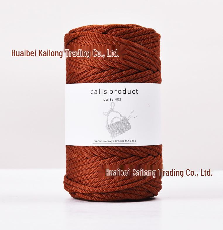 4mm Cotton-Polyester Crochet Cord for DIY Hand-Knitted Bags and Weaving