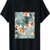 Koi Fish Pattern Cherry Blossoms T-Shirt