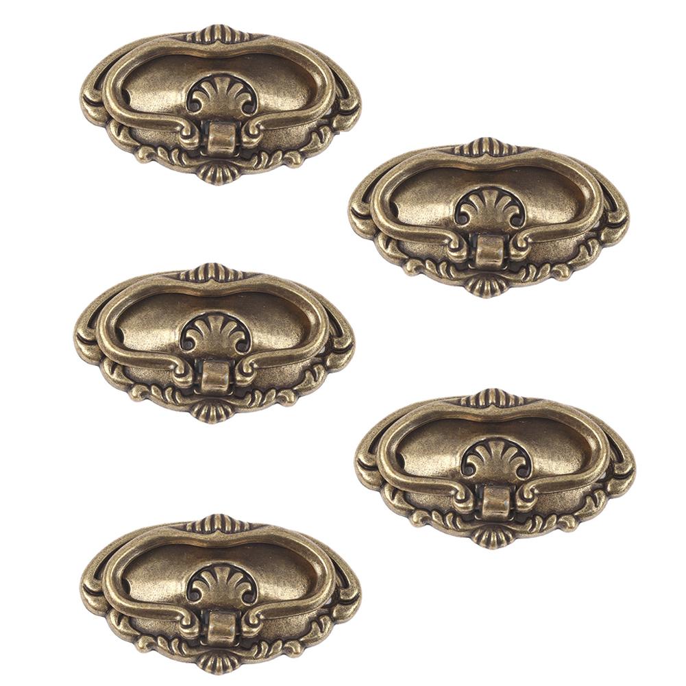 5pcs Furniture Handles Drawer Cabinet Handles Jewelry Box Decorative Pull Handles Vintage Drawer Knobs Furniture Hardware