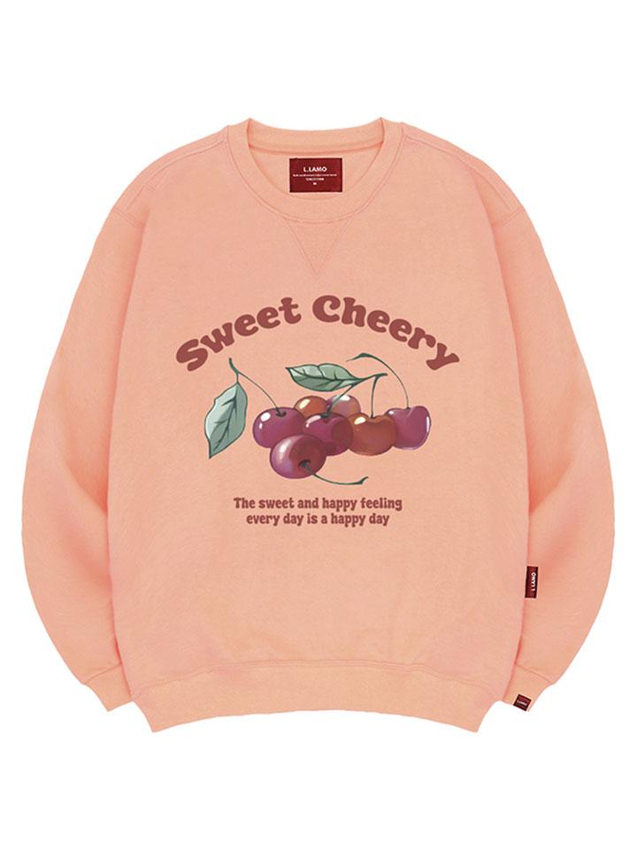 Ellamo Sweet Cherry Sweatshirt Unisex Plus Sizes S~4Xl