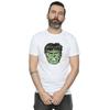 Marvel Mens Incredible Hulk Distressed Face T-Shirt