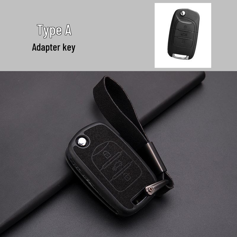 Baojun 560/630/730 TPU Smart Folding Key Case with Fur Style Key Cover