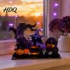 Tiered Tray Decorations Halloween Pumpkin Haunted House Letter Ornament Wooden Tabletop Spooky Seasonal Accents Festive Desk Decoration for