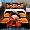 3PCS Goku Anime 3pcs Bedding,Including 3PCS Duvet Cover And 2pcs Pillowcases Perfect for Christmas,Ideal for Bedroom, Dormitory