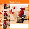 Stylish Burgundy Knitted Hat Gnome Doll With Champagne Sign For Festive Bar Decor